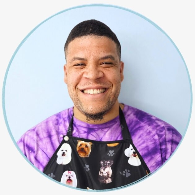 Aaron, CFO, Groomer, and Co-Owner of Hippie Hounds Dog Grooming & Self-Wash in Lynnwood, WA